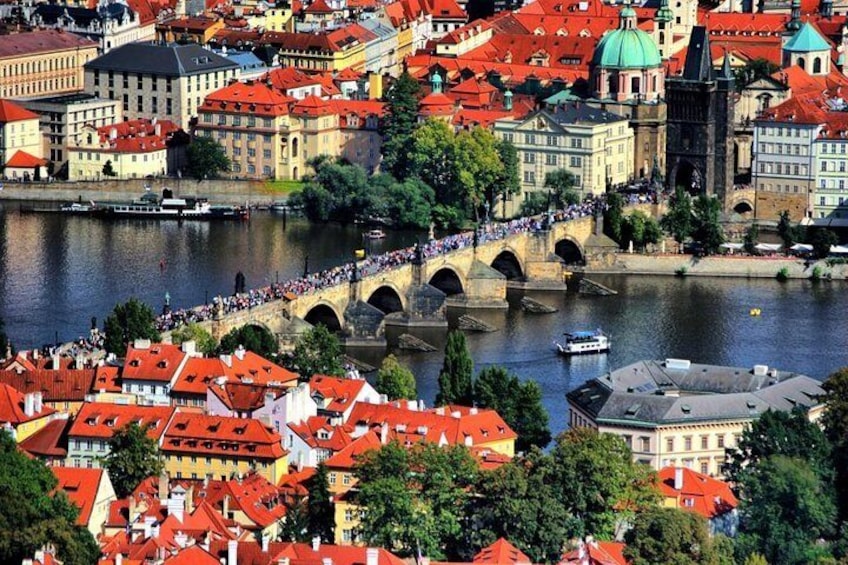 Charles bridge built in 1357 by Charles IV