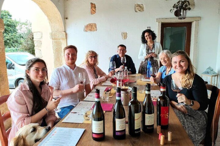 A group tasting Valpolicella wines