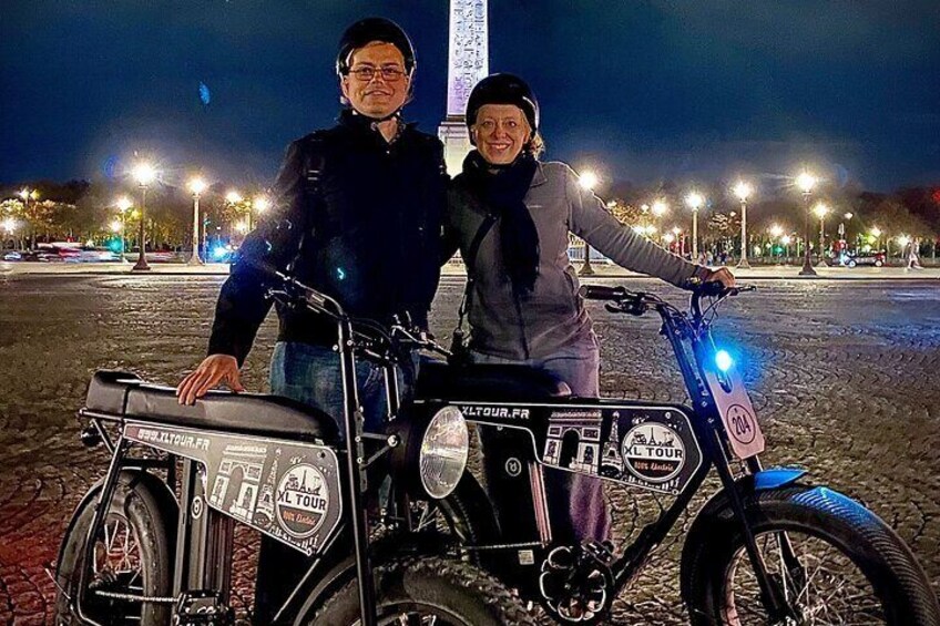 Night Tour of Paris in Electric Bike