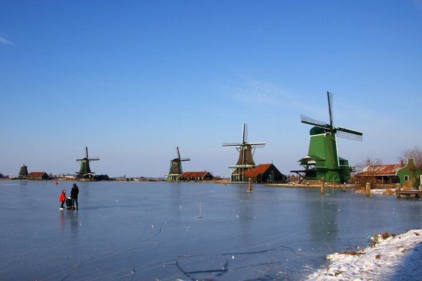 zaanse schans winter