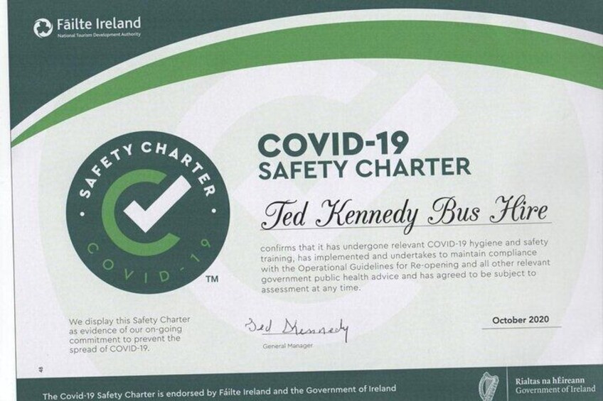 Just Compleated The Covid--19 Safety Charter