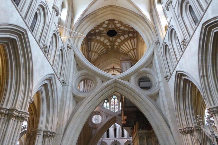 Wells Cathedral has a number of unique features which your guide will point out