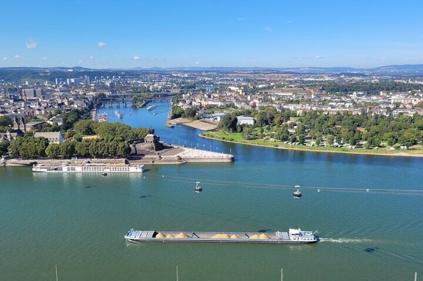 Koblenz - Old Town with the Ehrenbreitstein Fortress