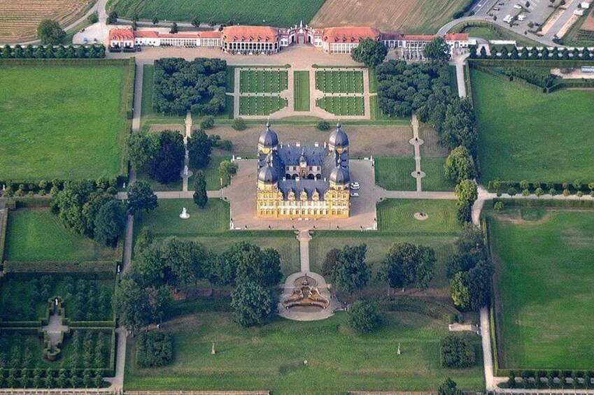 Aerial view, Orangeries in the back, Credits: Nicohofmann 