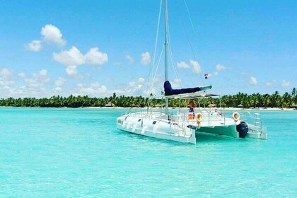 Tour de día completo a la isla Saona en catamarán, lancha rápida (esnórquel...