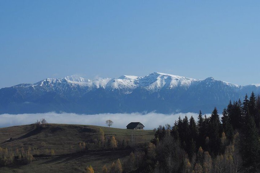 Bucegi Natural Park in the back