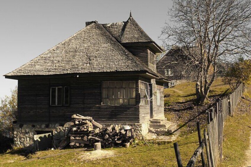 Old houses from mountain villages