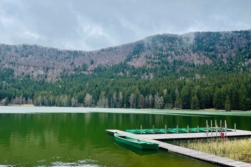 Small-group day trip to the unique volcanic lake in Eastern Europe
