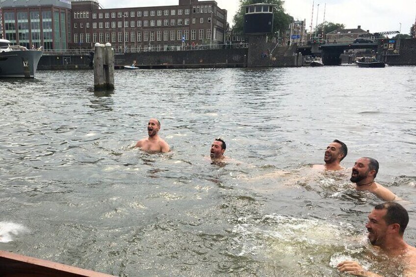 Taking a swim