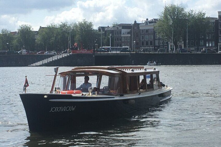 The Jonckvrouw, former management vessel of the city of Amsterdam. Ship from 1928. 