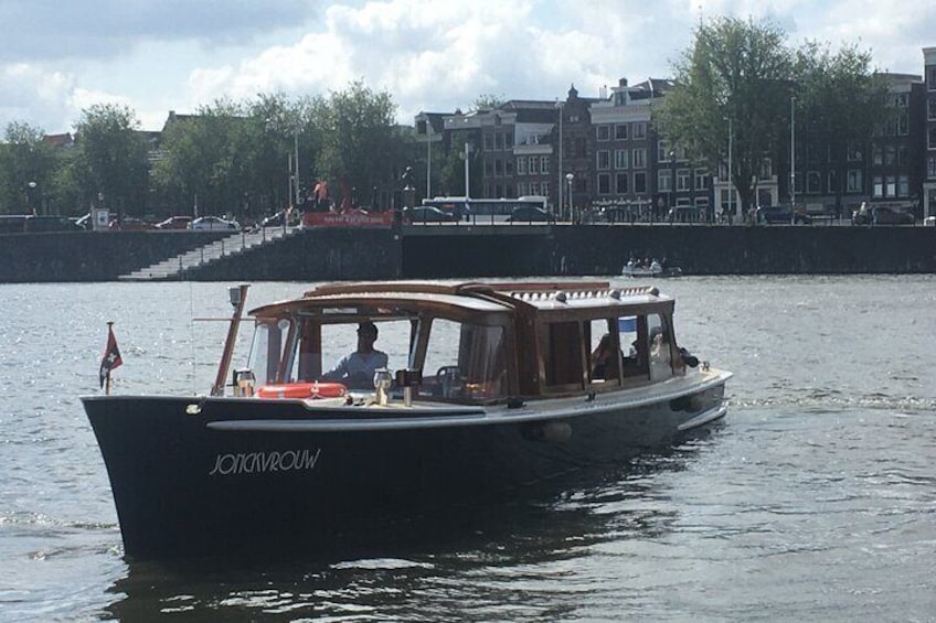 The Jonckvrouw, former management vessel of the city of Amsterdam. Ship from 1928.