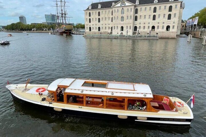 Rain and shine! All-weather boat with sliding windows, sunroof, open aft deck, and toilet on board (a luxury)!