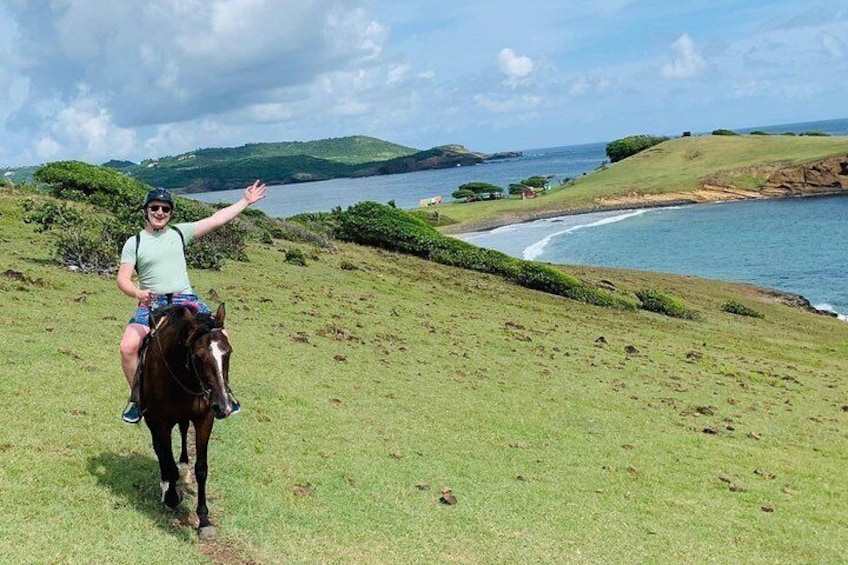 Amazing view on Horseback.