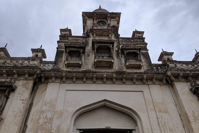 The clock tower gate at Chowmahalla