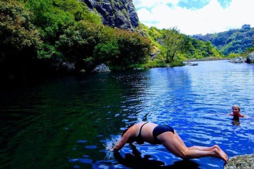 Swimming in a Natural Basin