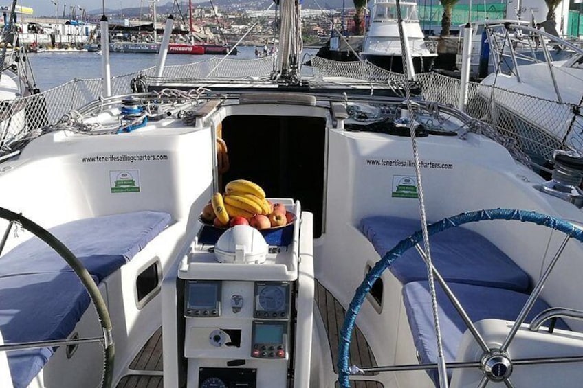 Whale and Dolphin Watching Sailing Boat with Drinks, Snacks and Swimming Time