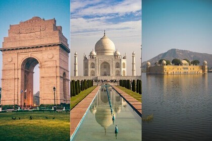 Tour privado de lujo de 3 días por el Triángulo Dorado a Agra y Jaipur desd...