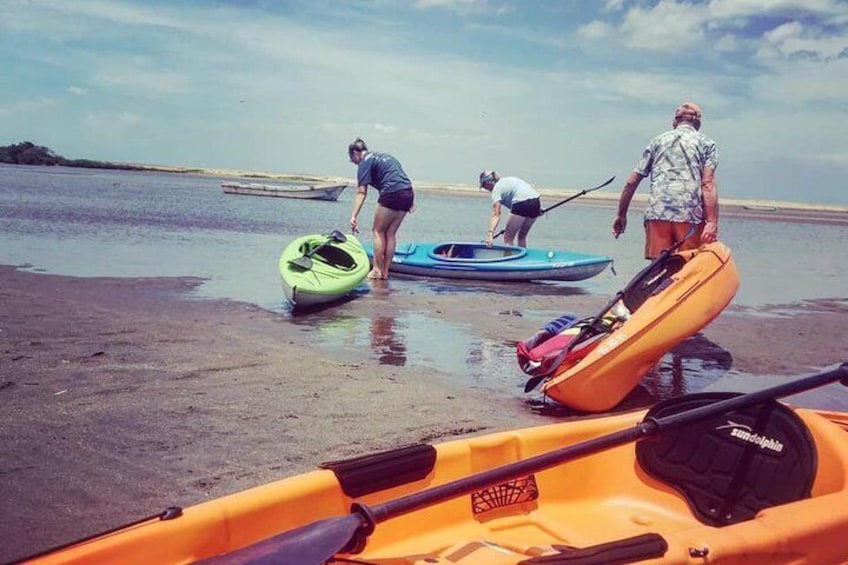 About to start our kayaking adventure 