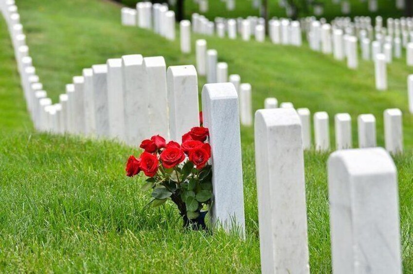 Flowers for the Fallen at the Arlington National Cemetery