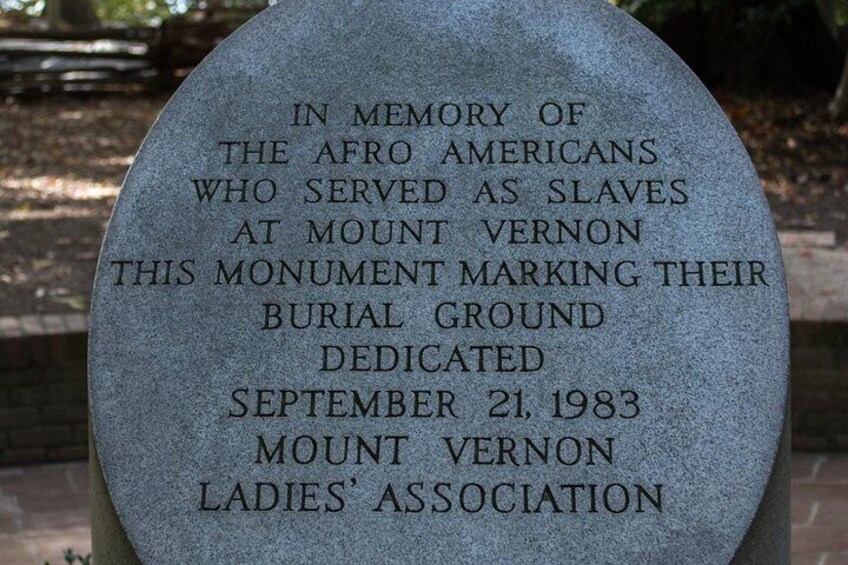 Slave Memorial Mt. Vernon