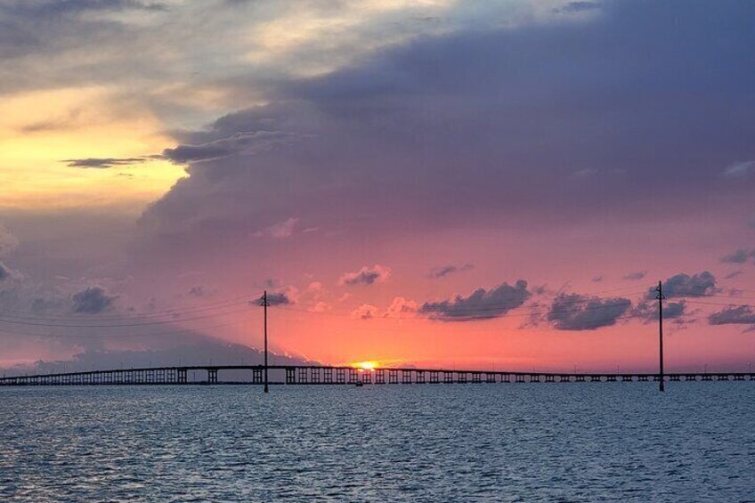 Sunset & the SPI Causeway.