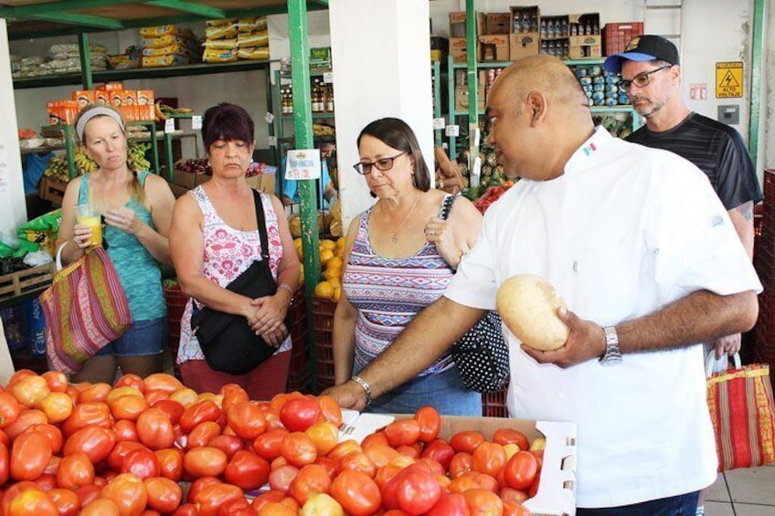 At the market