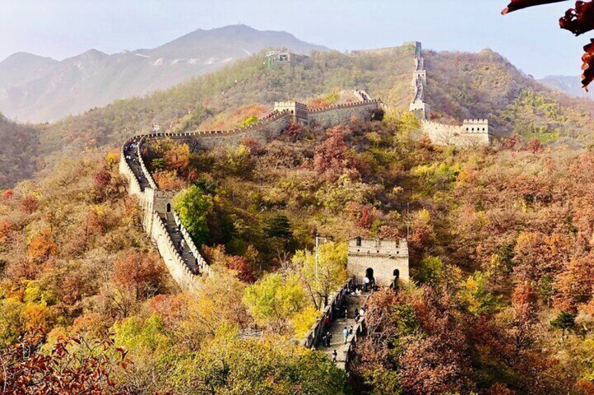 Mutianyu Great Wall in fall