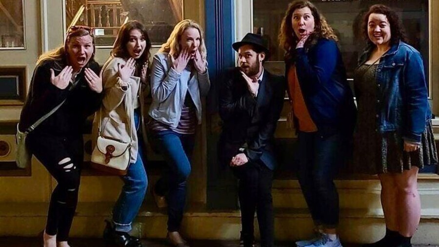 Guests having fun with tour guide