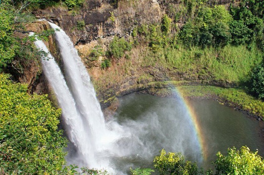 This includes the Wailua Valley & Waterfalls tour
