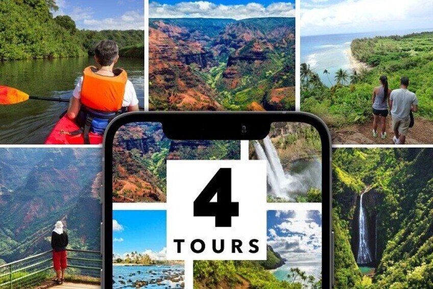 Kauai Adventure Bundle: 4 Epic Audio Driving Tours 