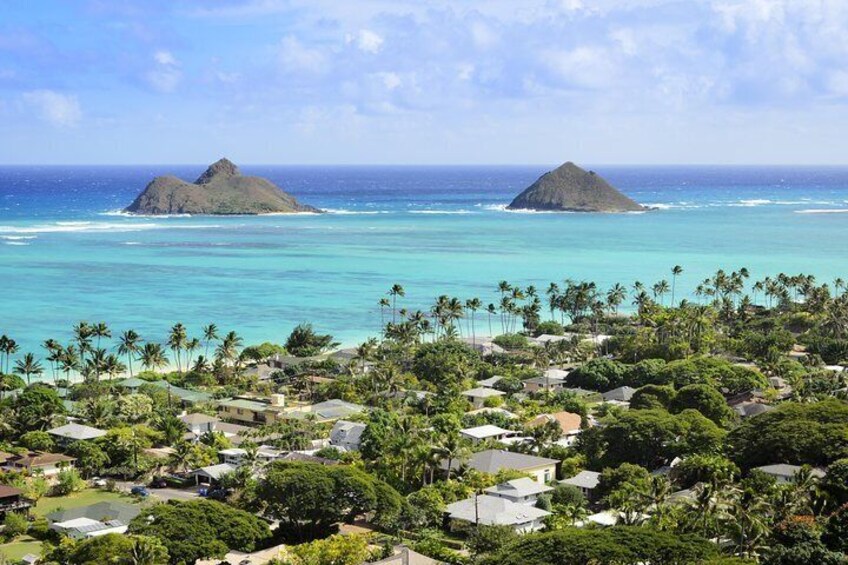 Travel through Kailua & swim at Lanikai Beach