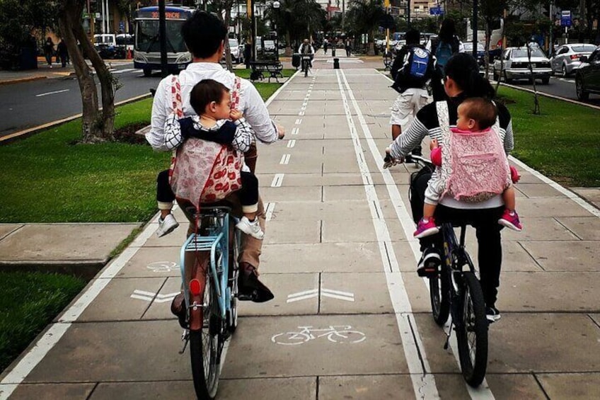 Biking with family