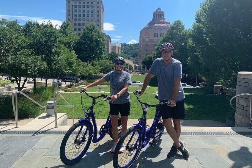 Asheville Historic Downtown Guided Electric Bike Tour with Scenic Views