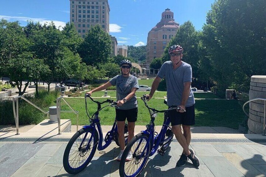 Asheville Historic Downtown Guided Electric Bike Tour with Scenic Views