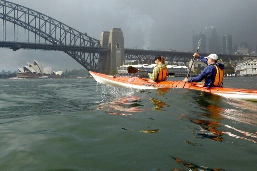 Kayak to Goat Island in Sydney Harbour with Local