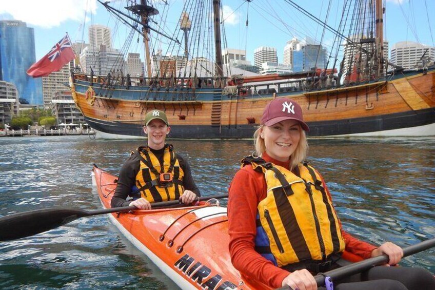 Kayak to Goat Island in Sydney Harbour with Local