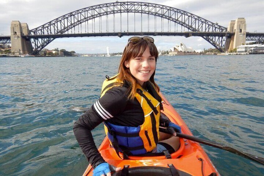 Kayak to Goat Island in Sydney Harbour with Local