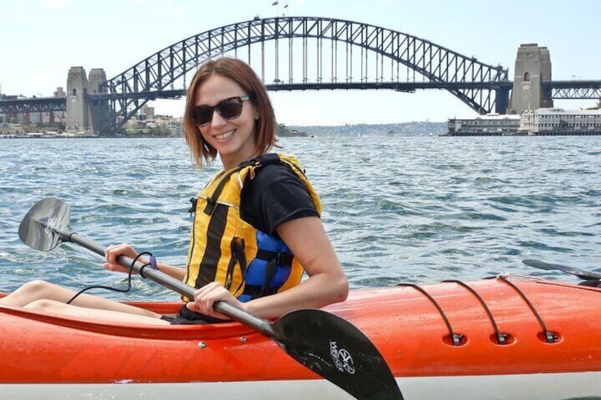 Kayak to Goat Island in Sydney Harbour with Local
