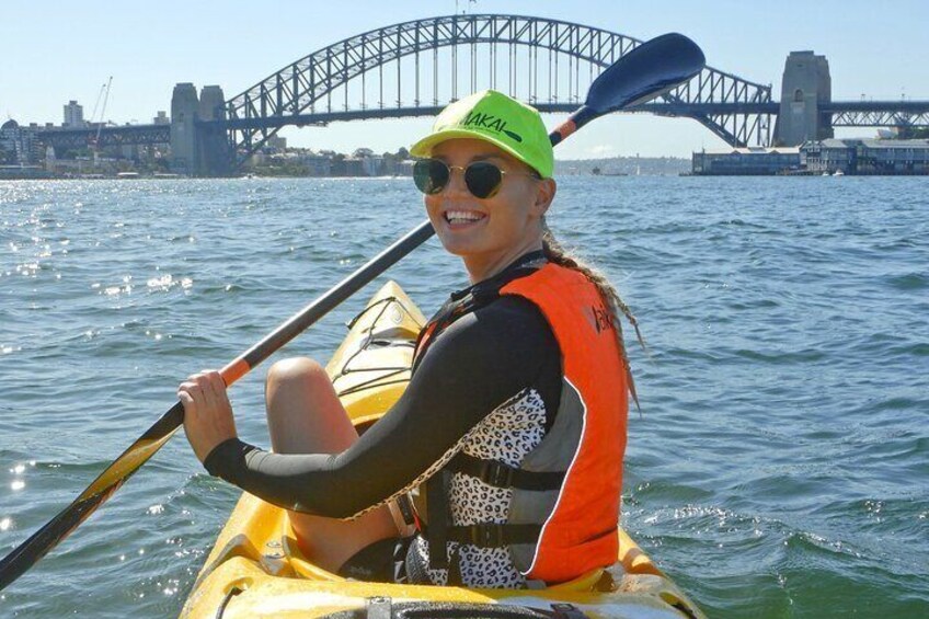 Kayak to Goat Island in Sydney Harbour with Local