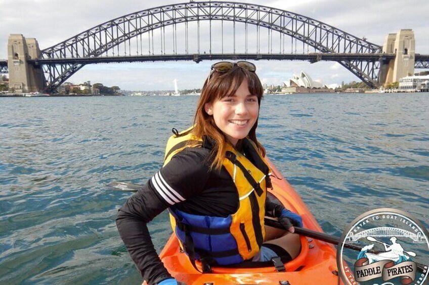Kayak to Goat Island in Sydney Harbour with Local
