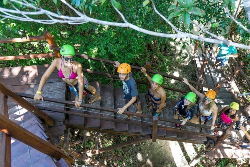 Private Tour with 3 Cenotes + 5 Zip-lines + Mayan Lunch