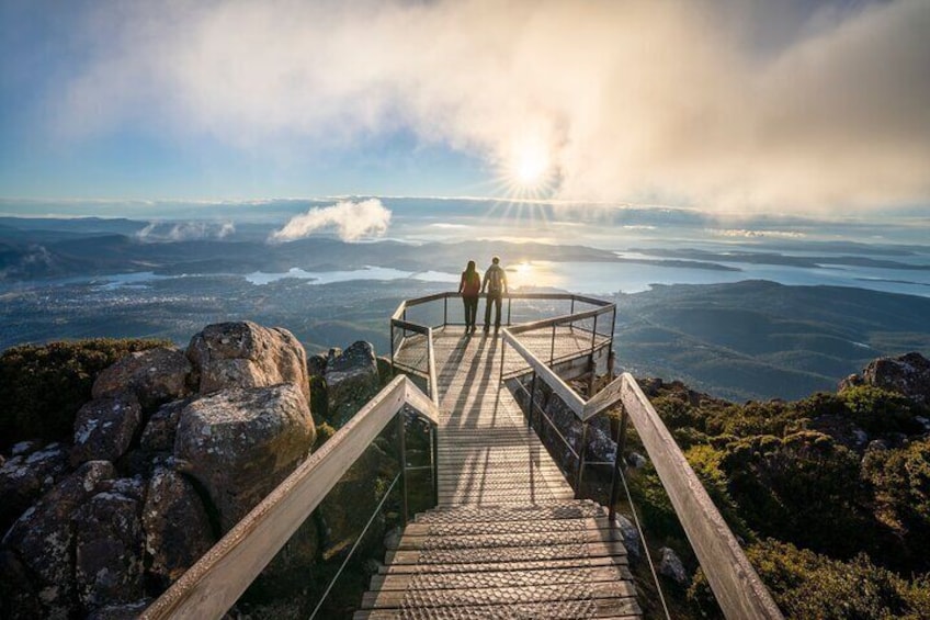 Unsurpassed views of Southern Tasmania. 