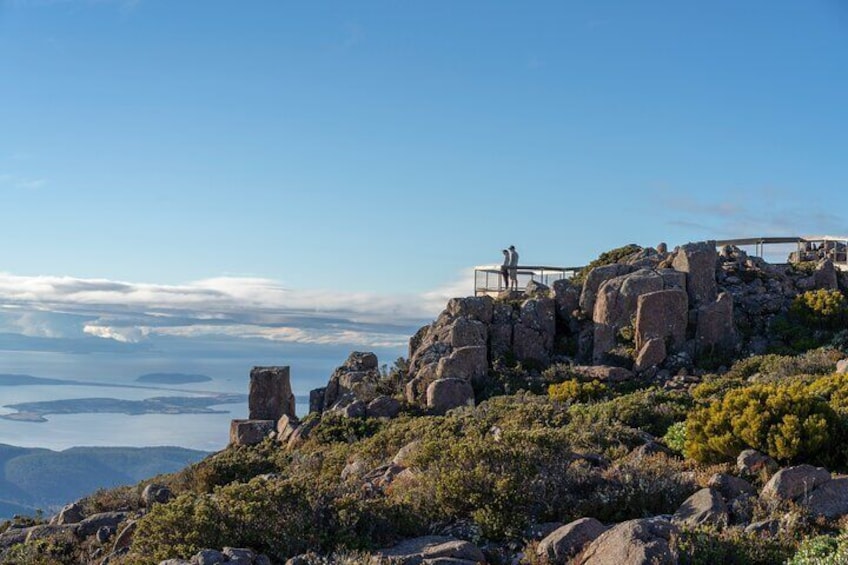 Unsurpassed views of Southern Tasmania. 