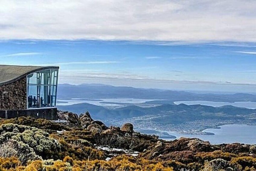 Unsurpassed views of Southern Tasmania. 