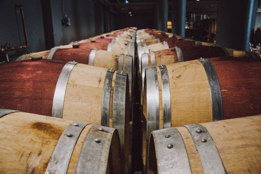 Barrel aged beers, wines, ciders, and spirits!