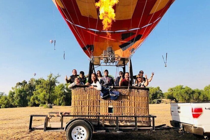 Hot Air Balloon Ride over Teotihuacan