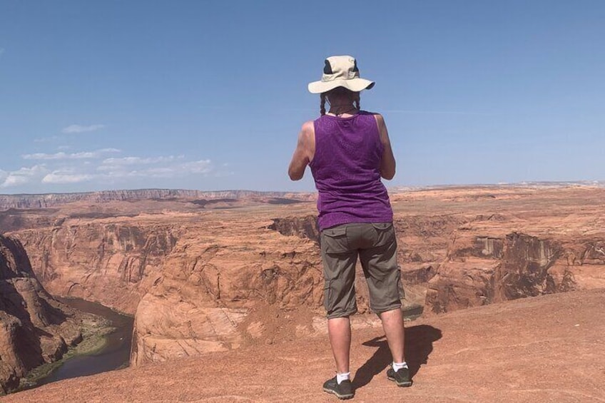 Overlooking Horseshoe Bend on the Colorado River.