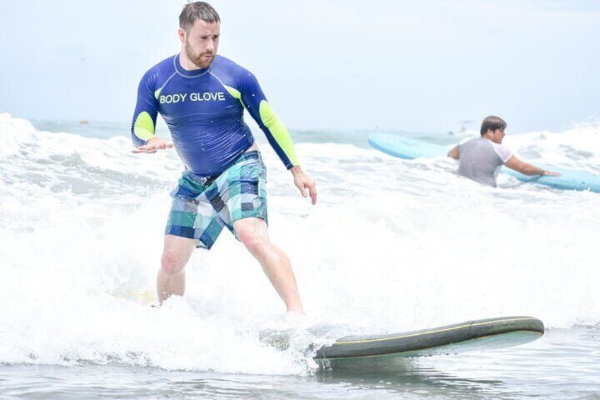 Surf lesson, Manuel Antonio