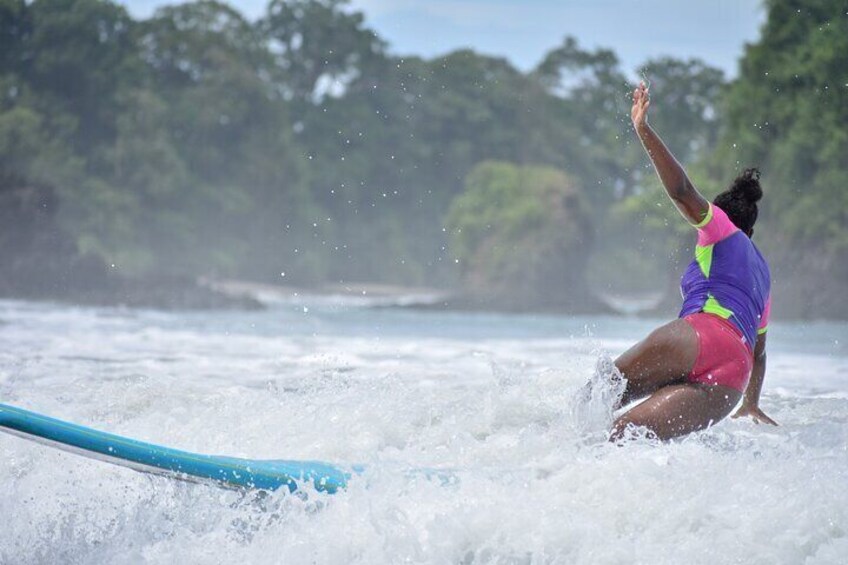 Surf lesson, Manuel Antonio