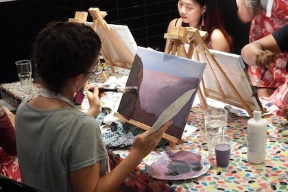 Tuesday Paint and Sip Art Sessions Brisbane